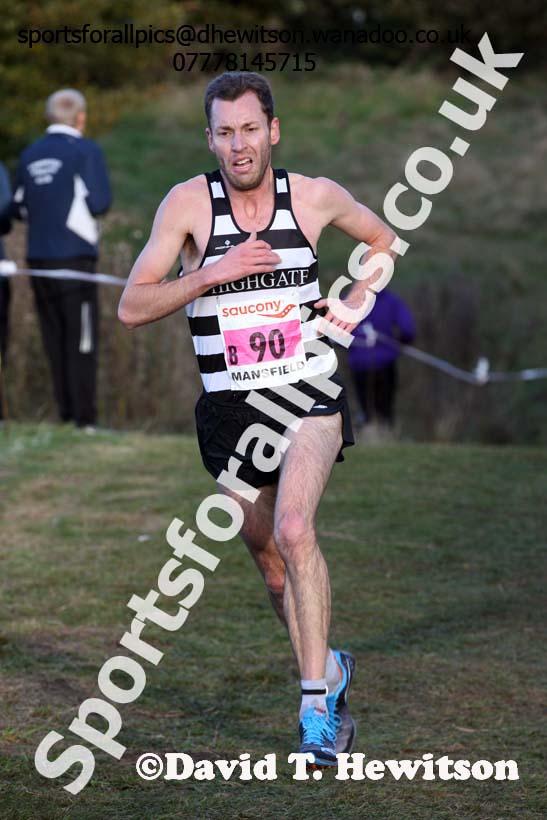 Senior men, 2016 National Cross Country Relays, Berry Hill Park, Mansfield. Photo: David T. Hewitson/Sports for All Pics